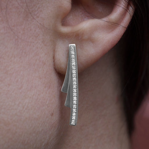 Brinco Feier • Prata 925 e 40 diamantes