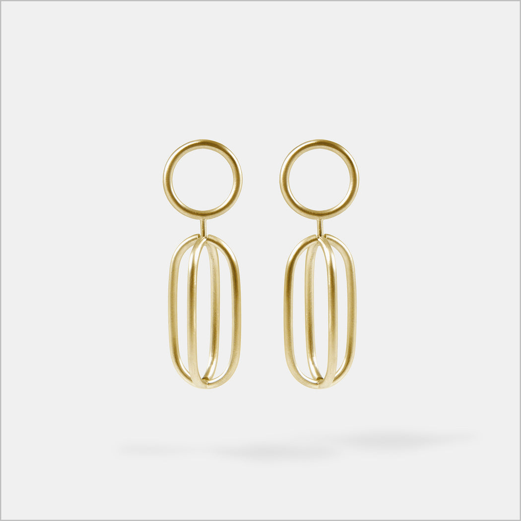 Brinco Käfig • Ouro Amarelo 18K