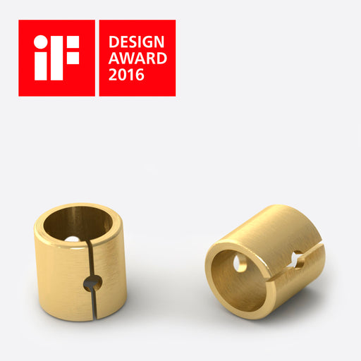 10 pares de tarraxas O-NUT • Ouro amarelo 18K • Compatível com pino 0,90mm