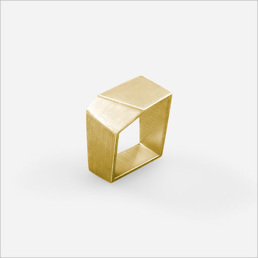 Anel Oblique Fino • Ouro Amarelo 18K